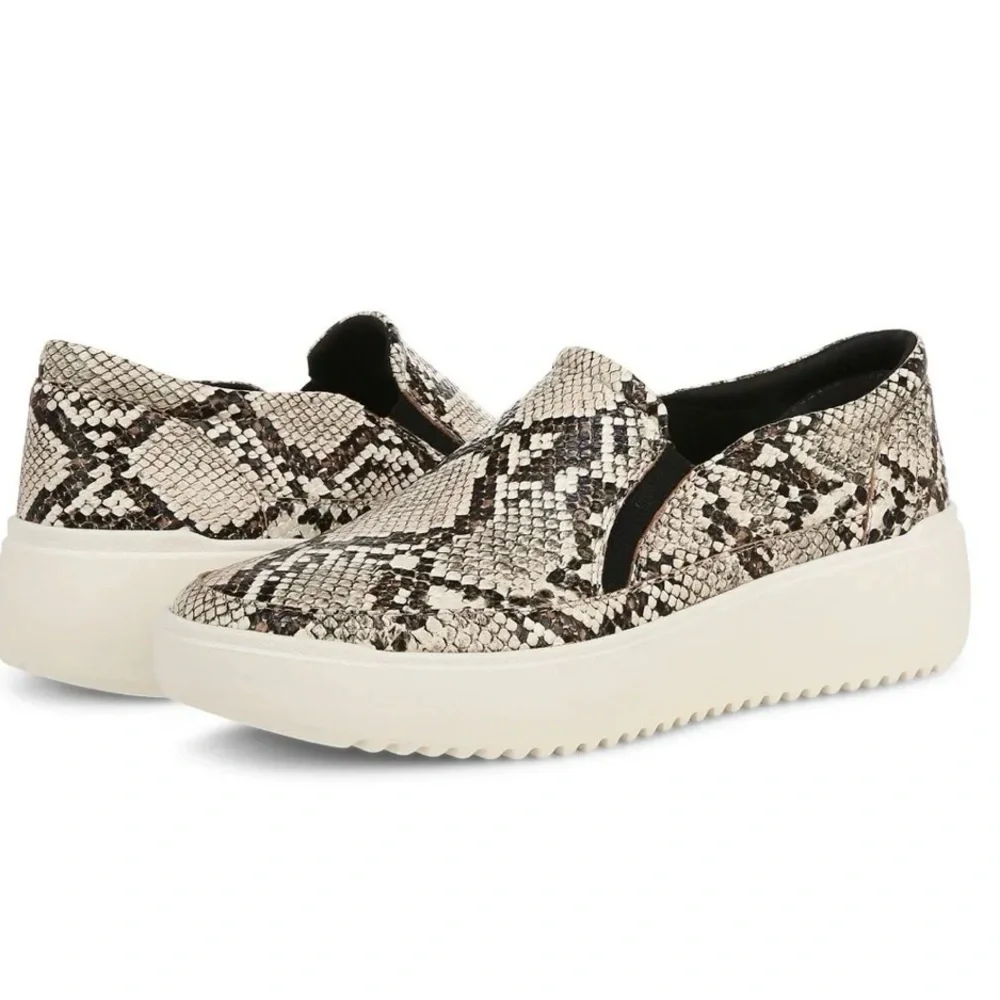 Vionic Kearny Snake Print Platform Slip On Sneaker Orthotic 8.5